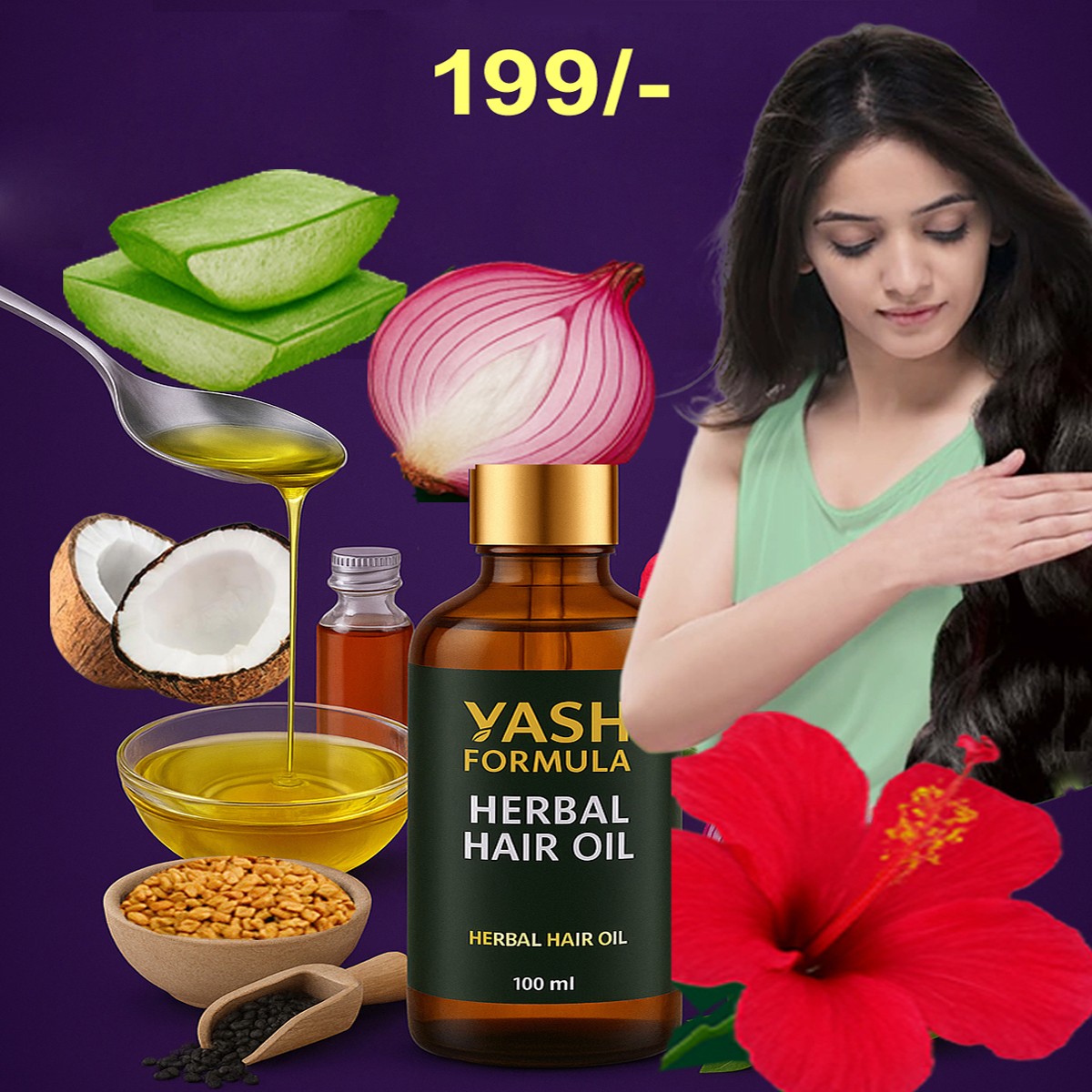 YASH FORMULA HERBAL HAIR OIL - Image 3